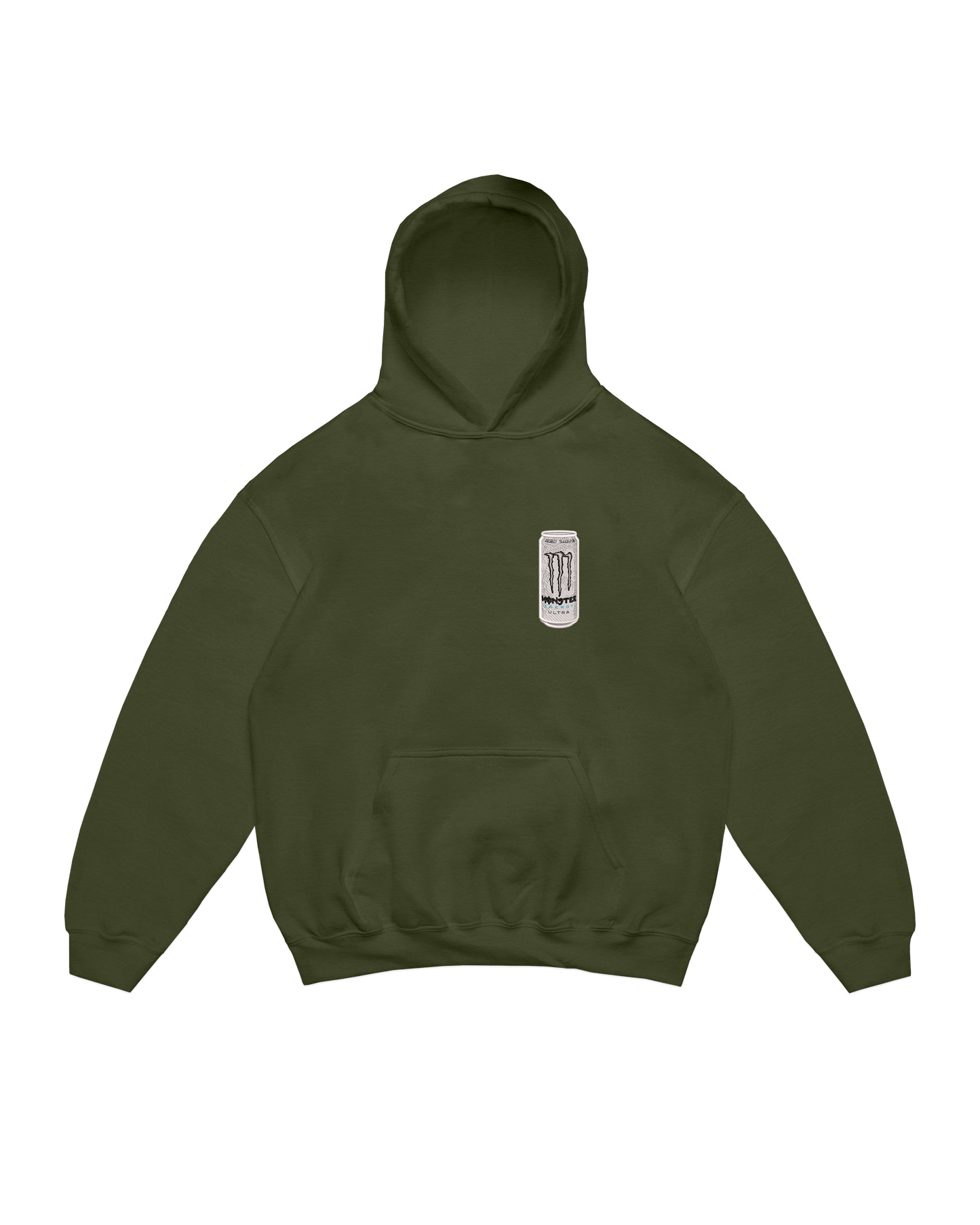 WHITE MONSTER BOTTLE HOODIE