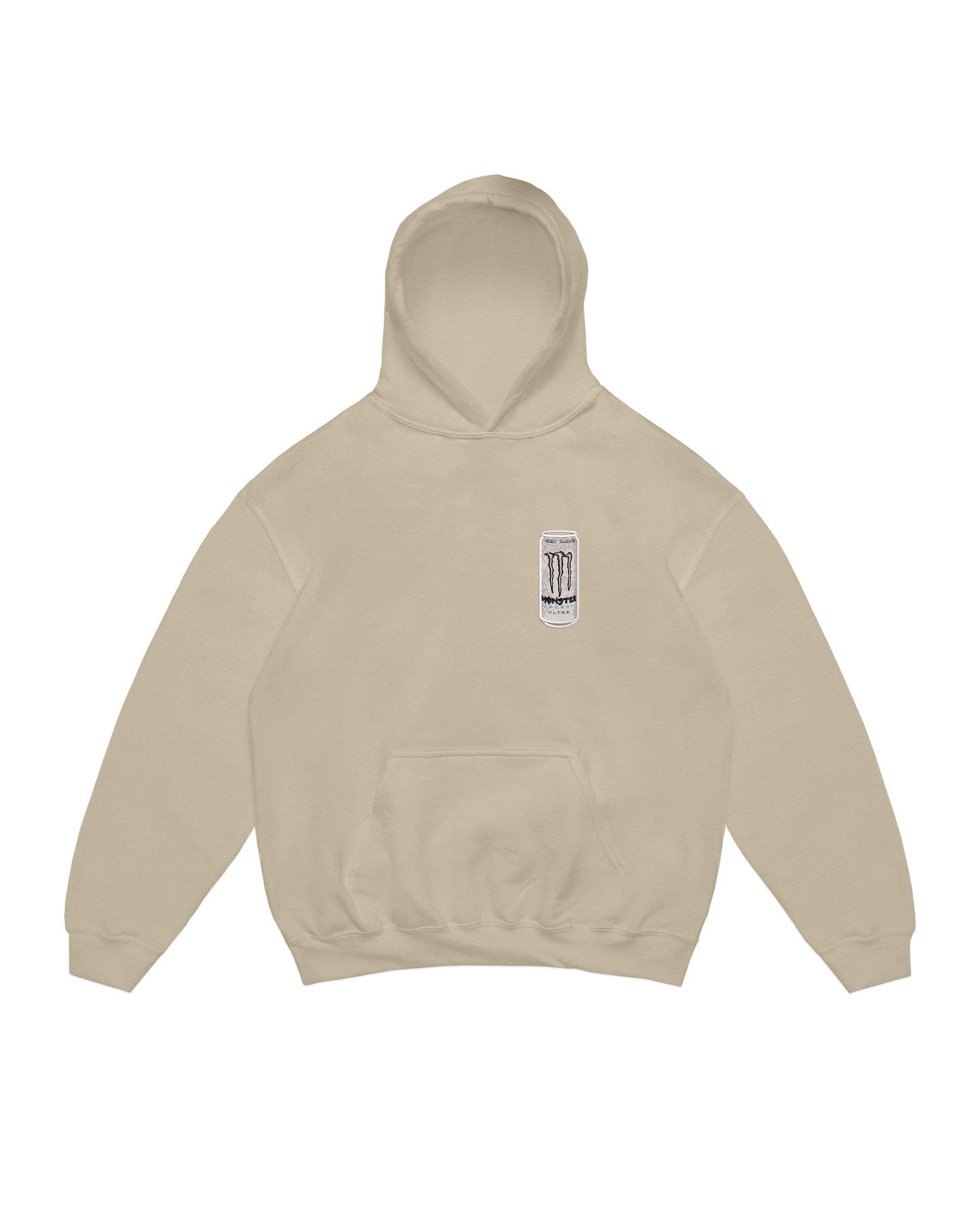WHITE MONSTER BOTTLE HOODIE