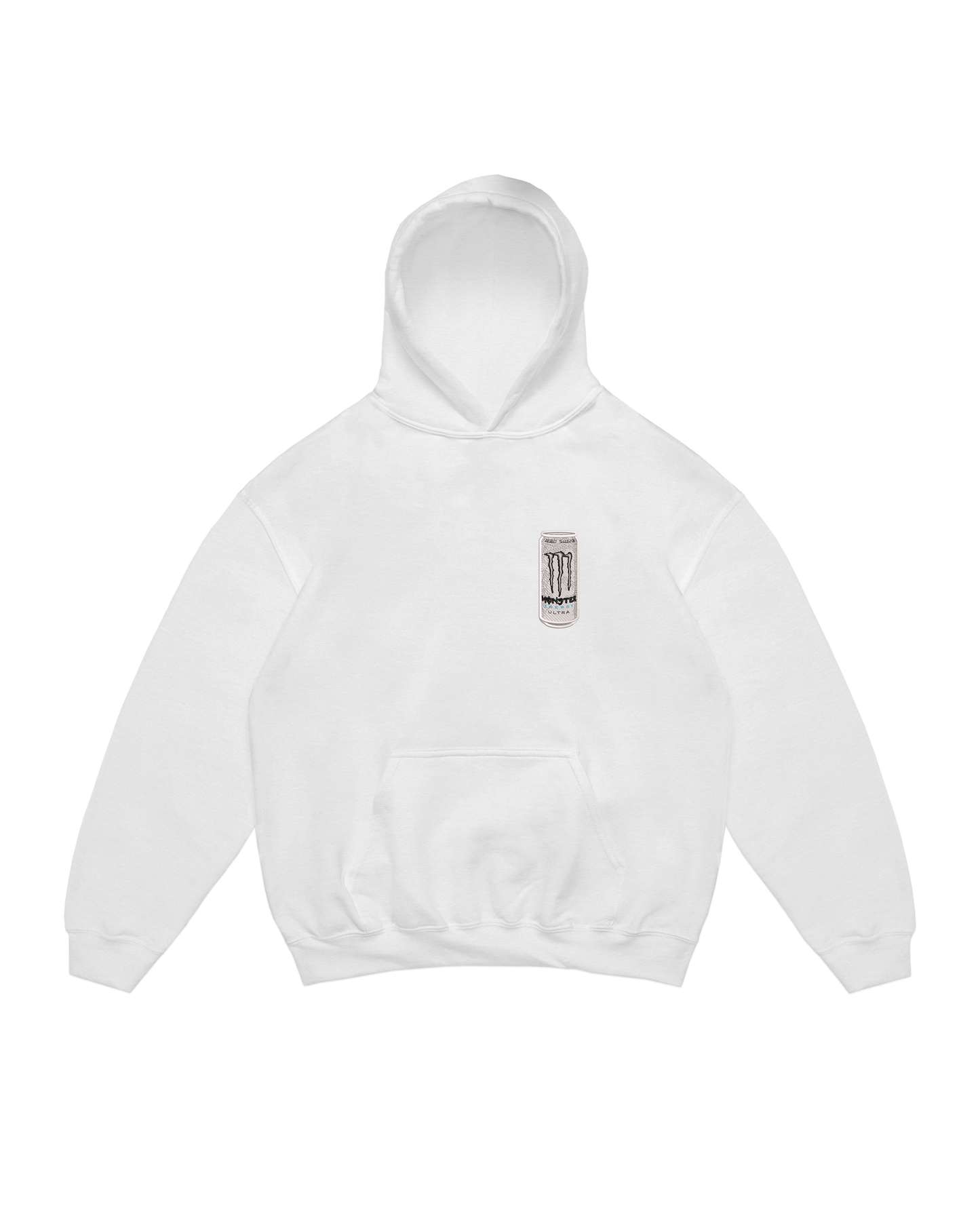 WHITE MONSTER BOTTLE HOODIE