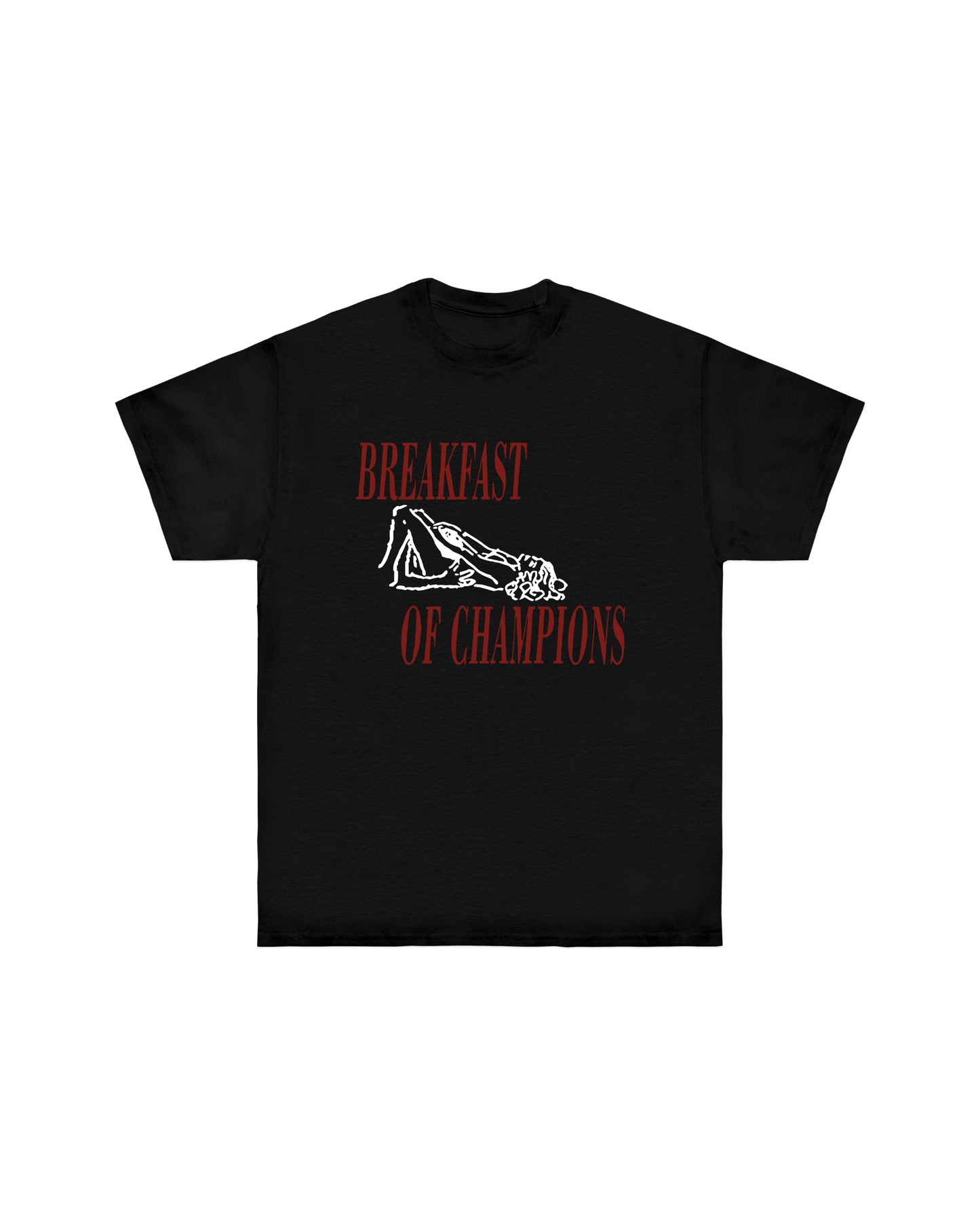 “BREAKFAST OF CHAMPIONS“ OVERSIZED TEE