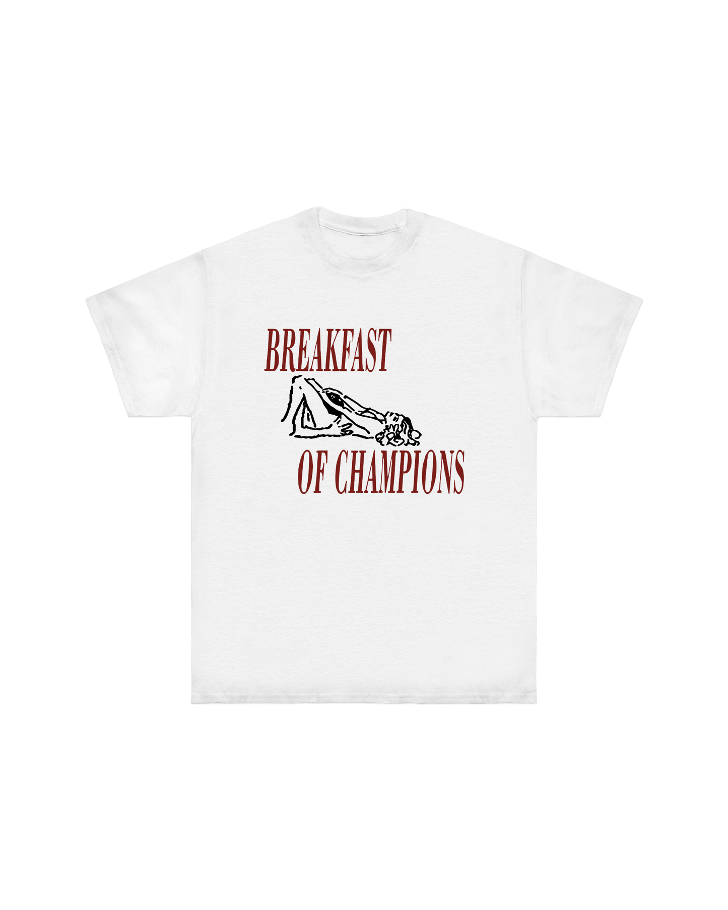 “BREAKFAST OF CHAMPIONS“ OVERSIZED TEE