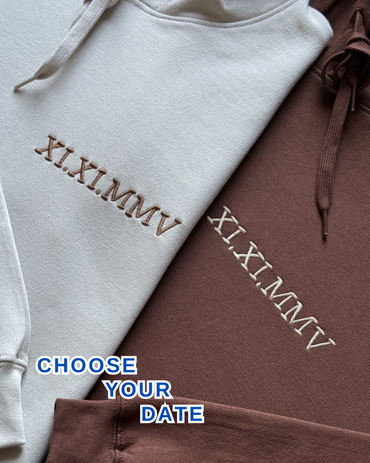 Roman Date Embroidery